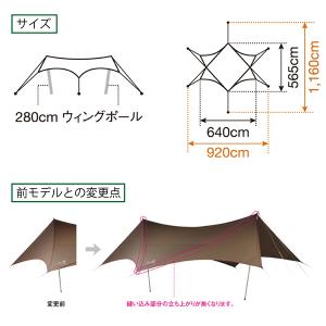 自然大好き！ニッチ・リッチ・キャッチ タープ スノーピーク HDタープ